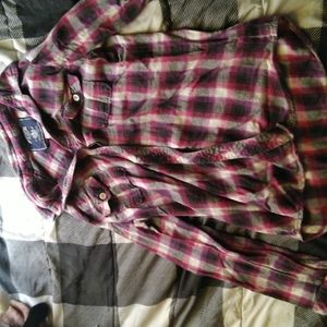 Pink, flannel size small
